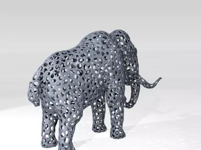 Mammoth Voronoi 3D model
