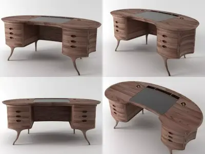 Bean Desk 3D model