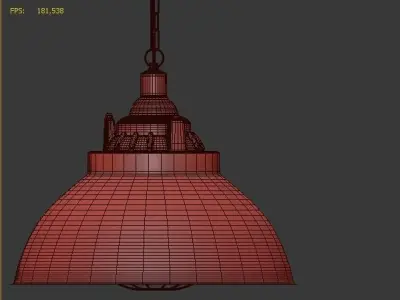 Hanging lamp LOFT HOUSE P-187 3D model