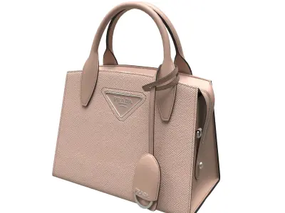handbag prada bag leather Low-poly 3D model