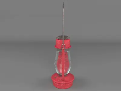 Gas Lamb Low-poly 3D model