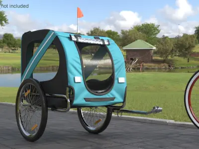  Pet Bike Trailer Blue 