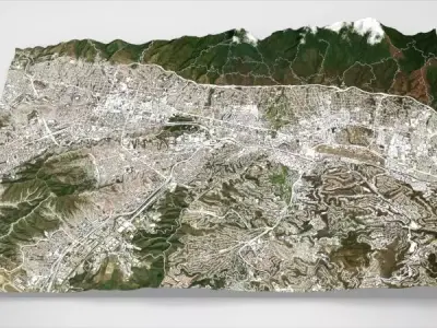 Cityscape Caracas Venezuela 3D model