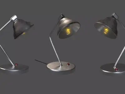 Desk Lamp - Unreal - Game Ready Low-poly 3D model Low-poly 3D model