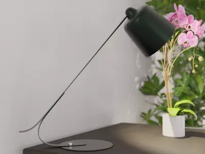Desk Lamp Low-poly 3D model 10