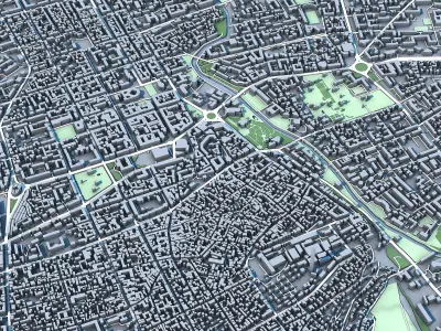 Simferopol City Ukraine 3D model