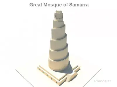 Spiral Minaret 3D model