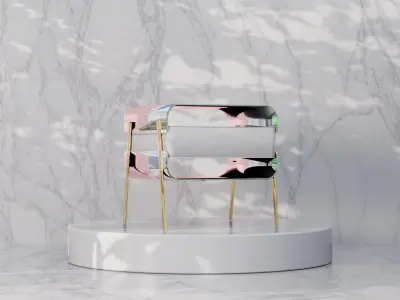 Unique Nightstand Designs in 3D 3D model