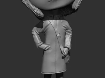 Coraline girl 3D print model
