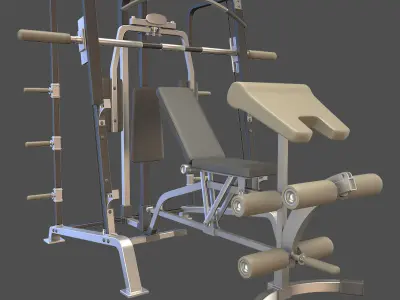 Gym Equipment 3D model
