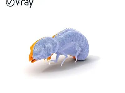 Alien Insect Creature Model Pack with Detailed Features Low-poly 3D model