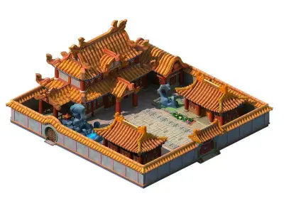 Ancient Architecture 3D model 21