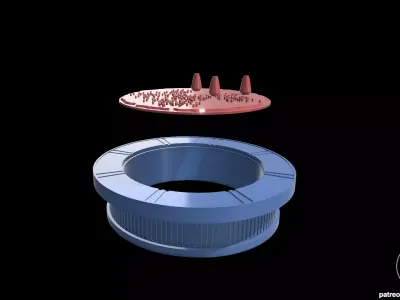  Star Wars Geonosis Holo Table for 4 and 6 inch figures  3D print model