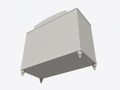 Cilek Romantic Dresser with Table 3D model