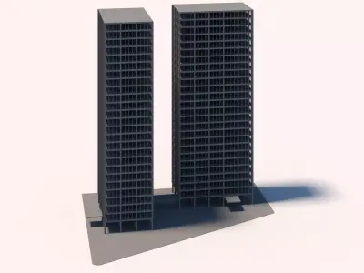 Lake Shore Drive Mies Van Der Rohe 3D model