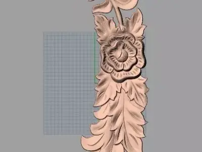 Artcam 3D relief STL models for CNC woodworking E132 3D model