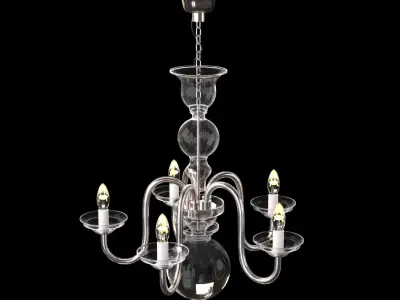 wranovsky Clerius crystal chandelier Low-poly 3D model