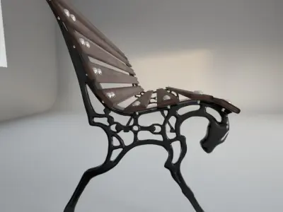 HORSE BANCH 3D model