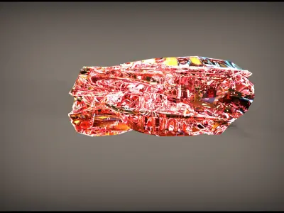 Red Landscape 3D model