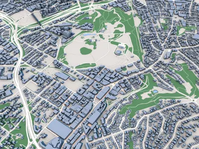 Auckland City North Island New Zealand 3D model