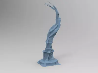 Reindeer tower tree vine 1 3D model