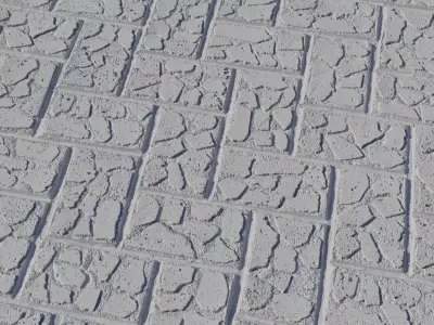 Lava Stone Flag Paver PBR Texture Texture