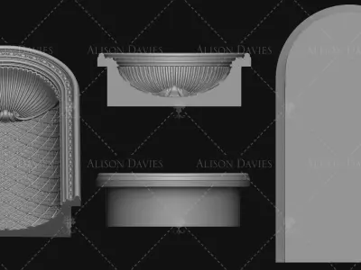 Architectural Arch Niche 3d Print model 3D print model