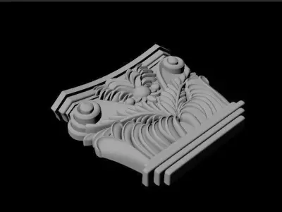 pilaster decorative column 3D model