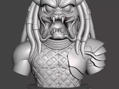 Predator Bust 3D print model