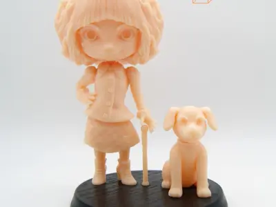 Chibi Cruella FanArt Free 3D print model