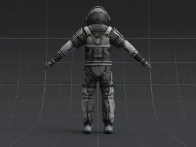 V2 ASTRONAUT SUIT Low-poly 3D model buy