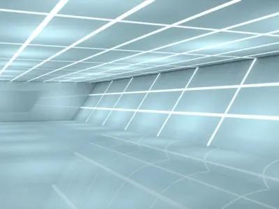 Sci Fi WareHouse 3D model 9
