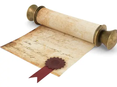 Ancient Scroll 3 3D model