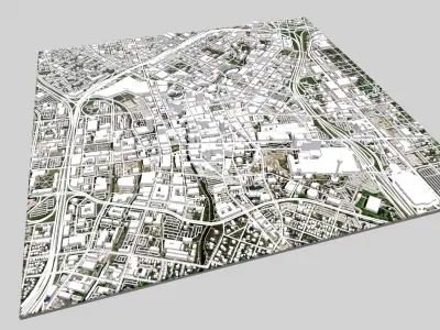 Cityscape San Antonio Alberta 3D model