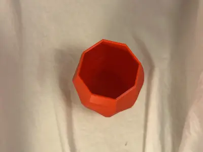 Faceted Cup Vase  3D print model