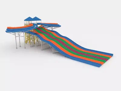 Waterpark Slide 15 3D model