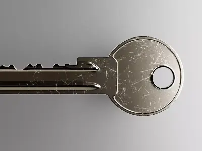 Metal Key 3D model