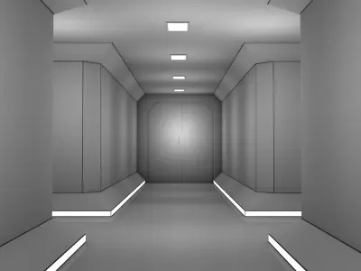 Sci Fi Corridor 3D model