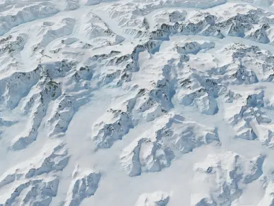  Large scale tundra PBR landscapes 