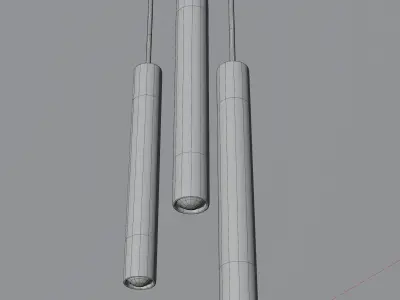 Modern Ceiling Lamp AR Low-poly 3D model