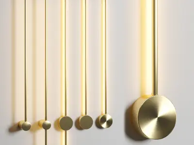 Aesir wall light Lampatron-ION  Sottileminimal wall light 3D model