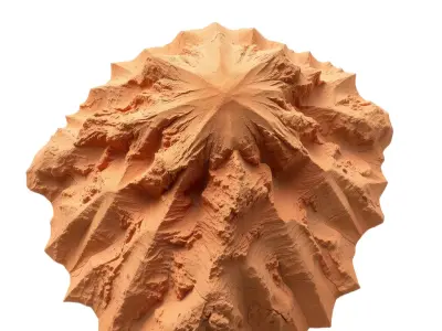 Canyon Terrain model pack Low-poly 3D model