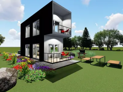 Dublex house design 3D model