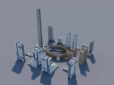 New Capital of Egypt the Central Business District 3D model