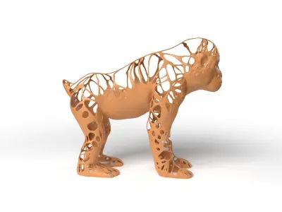 Monkey Dust Voronoi Low-poly 3D model