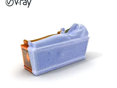 Ancient Egyptian Sarcophagus Model Pack for D Render Low-poly 3D model