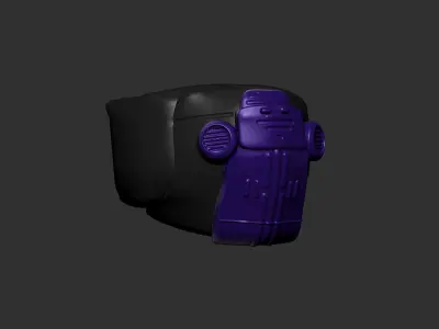 helmet high poly sculpt 3d printable  3D model 157