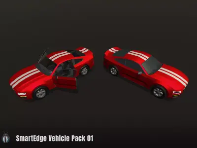SmartEdge Vehicle Pack 01 Low-poly 3D model
