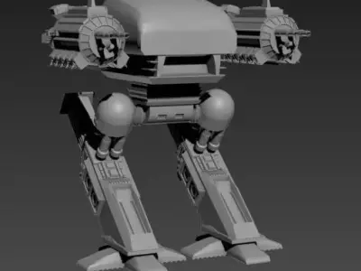 Robot sci-fi 3D model