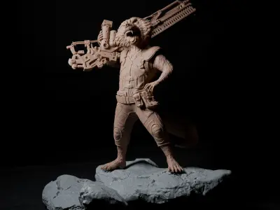 Guardians Of The Galaxy - Rocket  3D print model